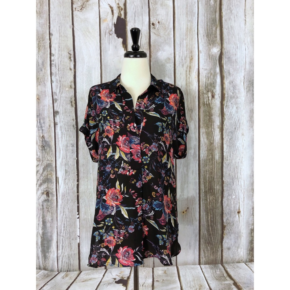DR2 Daniel Rainn Short Sleeve Utility Blouse Top